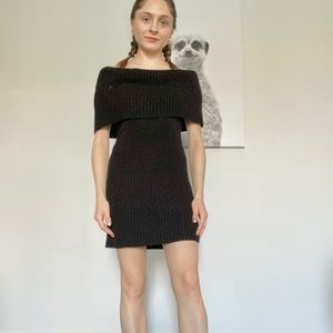 Off the Shoulder Knit Dress